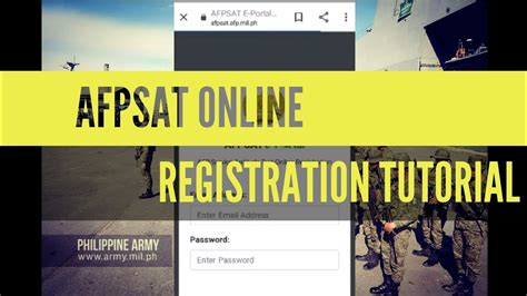 afpsat registration online|Registration .